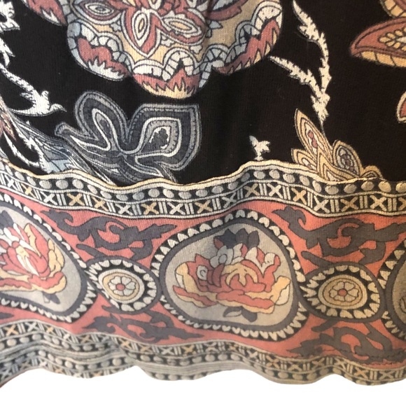 Lucky Brand Women’s Floral Print Boho Peasant Blouse Size 2x - Picture 9 of 11